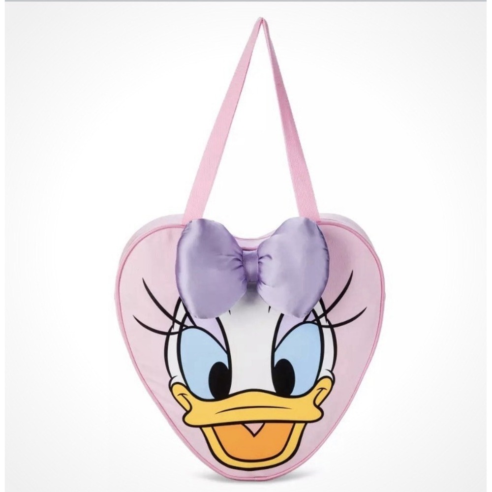 Disney Parks Daisy Duck Big Face Canvas Tote Bag Jumbo Large Size NWT Sold Out